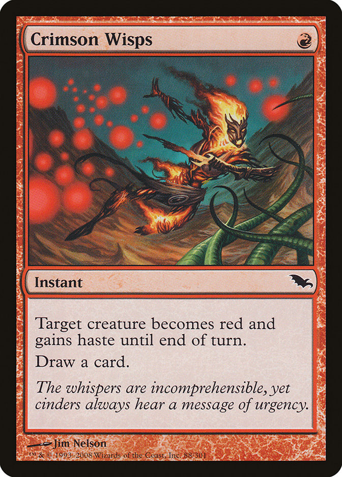 Crimson Wisps - Foil